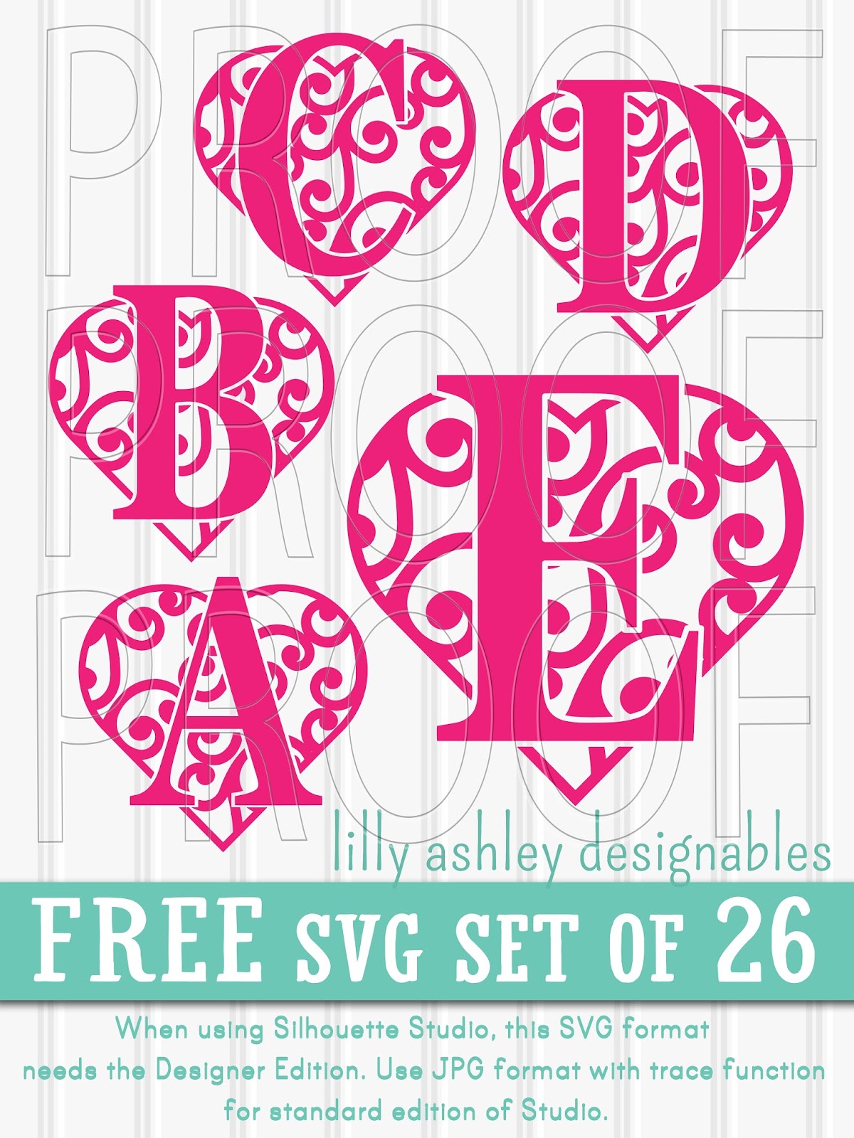 Download Make it Create...Free Cut Files and Printables: Free SVG File Set of Letters