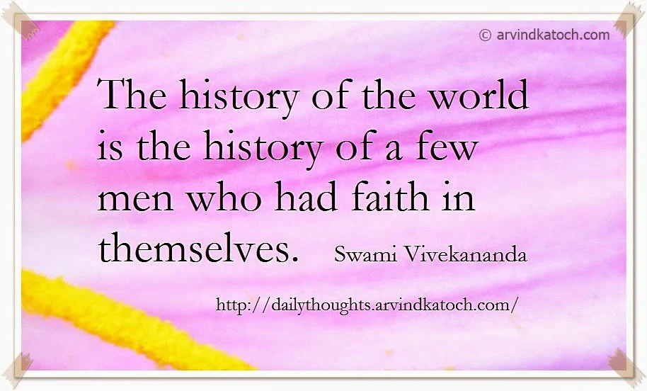 history, world, faith, Daily Thought, Quote, Swami Vivekananda, 