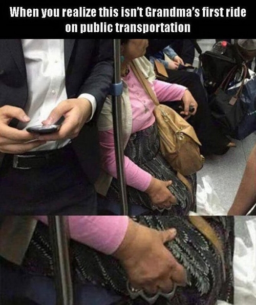 The joys of public transportation