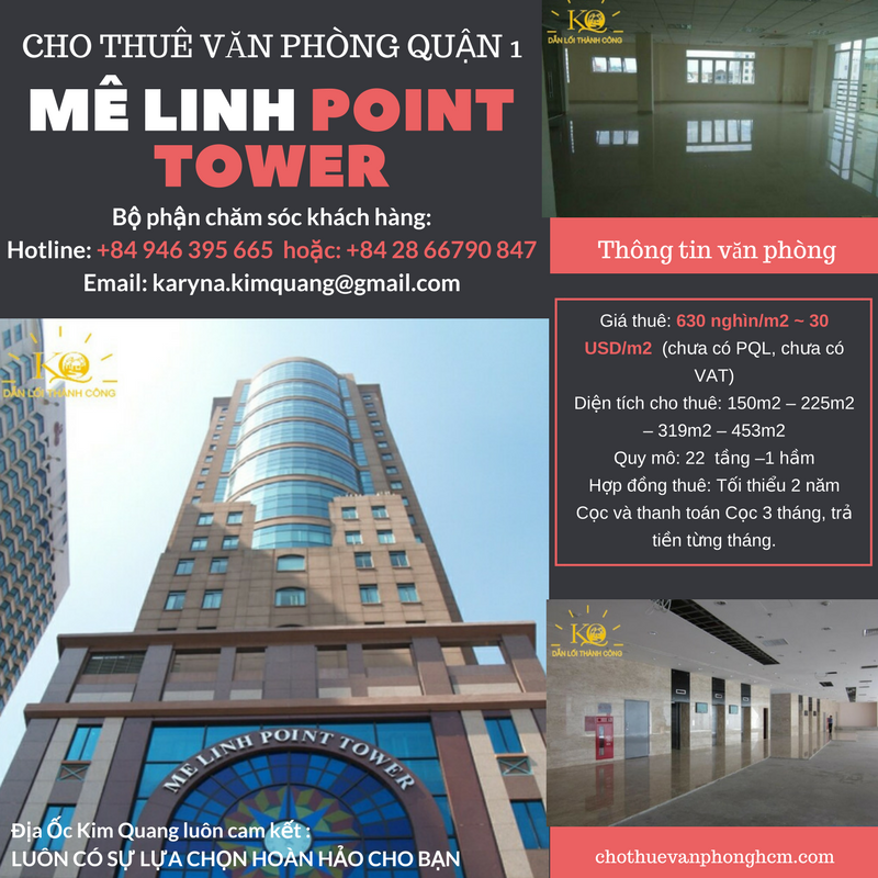  Cho thuê văn phòng quận 1 Mê Linh Point Tower