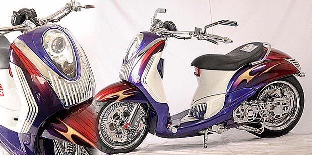 motor sport modifications Modifikasi Yamaha Mio Soul 