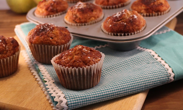 apple-nuts-muffins, muffins-de-manzana-y-nueces