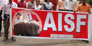 aisf-protest-ravishankar-prasad