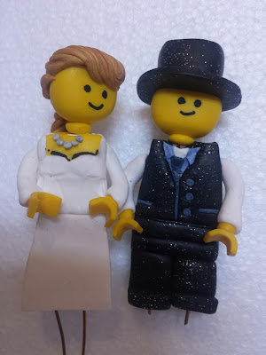 caketopper sposi lego pasta polimerica alberta bijoux