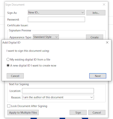 Sign & Certify - Create Digital ID