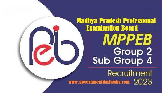 MPPEB GROUP 2 SUB GROUP 4 RECRUITMENT 2023| APPLY ONLINE| MP PATWARI & OTHER 9073 POSTS