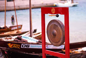 shoreside, gong for starting sailing sabani boat races