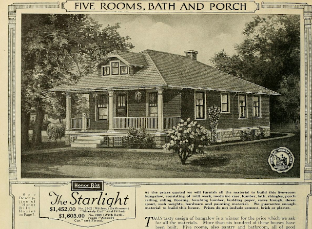 black and white vintage Sears catalog image of Sears Starlight, 1923