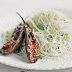 aubergine with cucumber noodles 