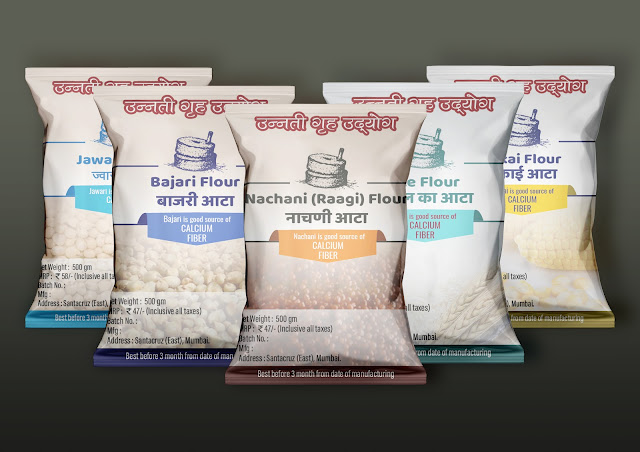 Flour Packaging Design | Flour Lable Graphic Design | Unnati Grih Udyog