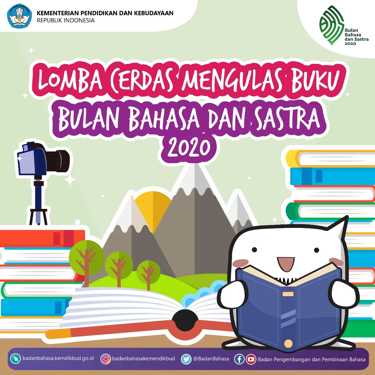 Lomba Cerdas Mengulas Buku untuk Siswa TK PAUD dan SD Kelas Rendah Bulan Bahasa Dan Sastra 2020