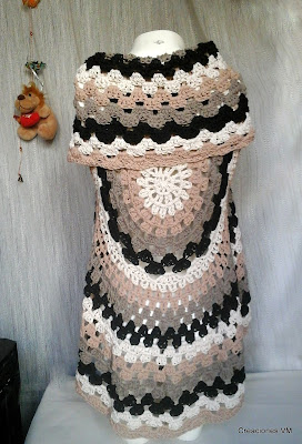 Chalecos tejidos a crochet de verano. Creaciones VM, Mar del Plata.