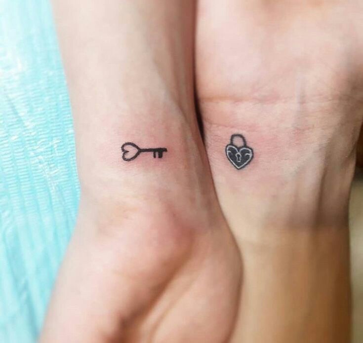 Lock and Key Tattoo Ideas for Couples