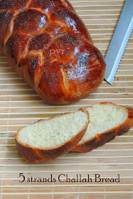 5 strands challah bread
