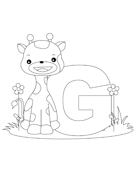 Letter G Coloring Page