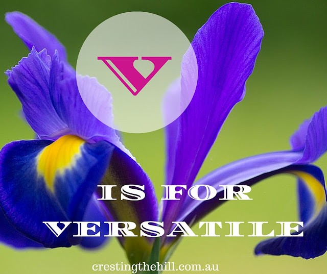 The A-Z of Positive Personality Traits - V is for Versatile - www.crestingthehill.com.au