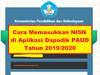 CARA MEMASUKKAN NISN KE APLIKASI DAPODIK PAUD