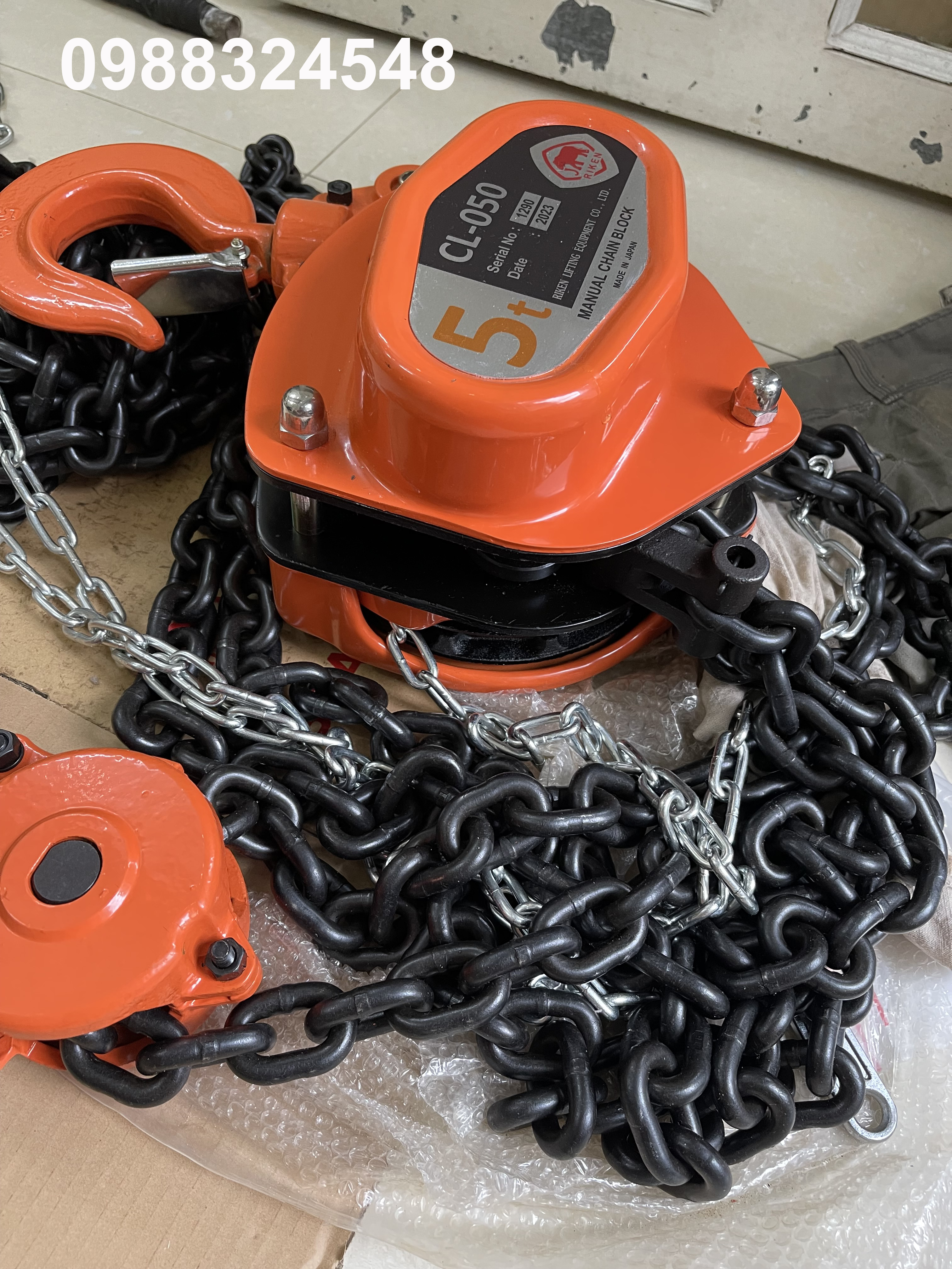 Pa lăng kéo tay Riken 5 tấn CL050 / CL050 Riken Manual Chain Hoist