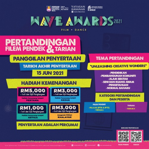 WAVE Awards 2021 : Hantarkan Karya Kreatif Anda Sekarang