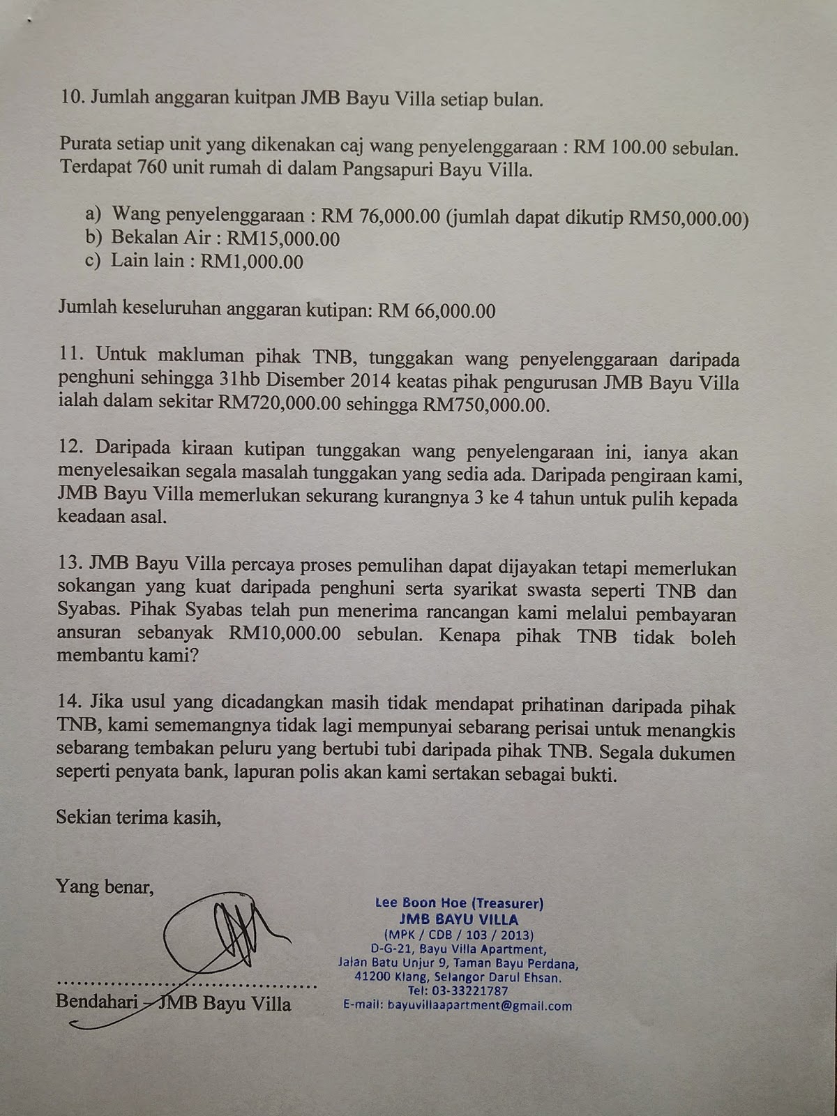 Contoh Surat Rayuan Kepada Mpk