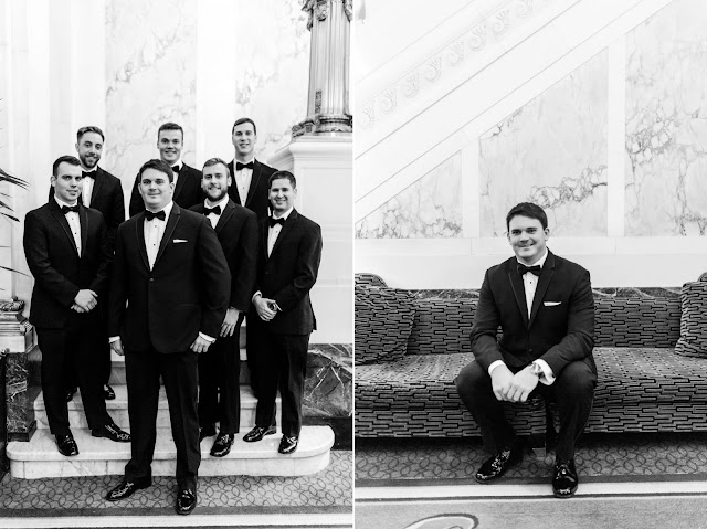 A classic formal winter wedding at the Hotel Monaco and The Belvedere in Baltimore, Maryland Photographed by Heather Ryan Photography