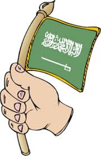 رسم علم المملكة العربية السعودية .. رسومات أطفال للوطن