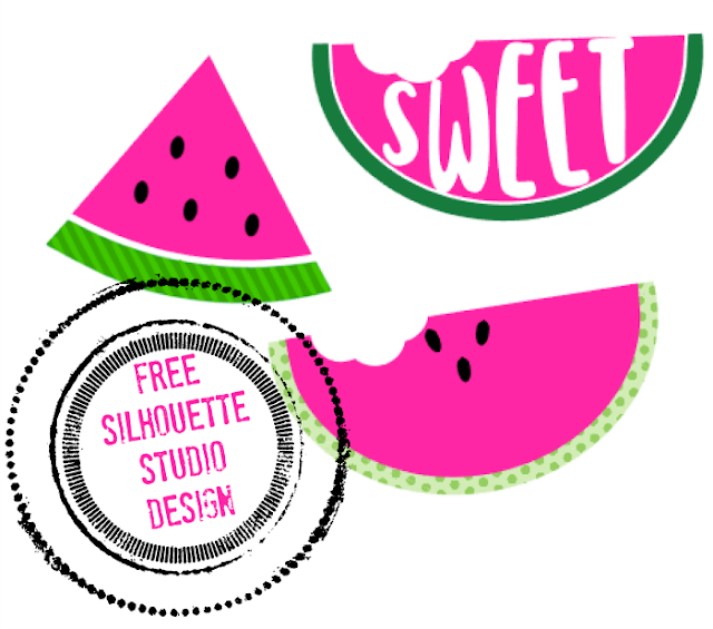 Free watermelon silhouette studio design for Silhouette CAMEO