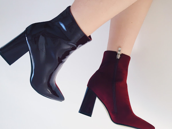 How to style | Public Desire Burgundy Contrast Boots