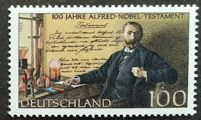 Sweden - Germany Joint Issue 100 Years Of Alfred Nobel 1995 Germany
