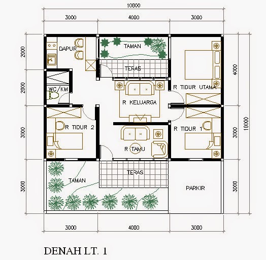 Denah rumah sederhana ukuran 7  9 | picture rumah minimalis