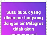 Cara membuat susu dengan air milagros