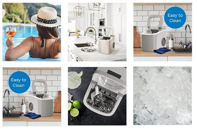 HOmeLabs Portable Ice Maker Machine For Countertop