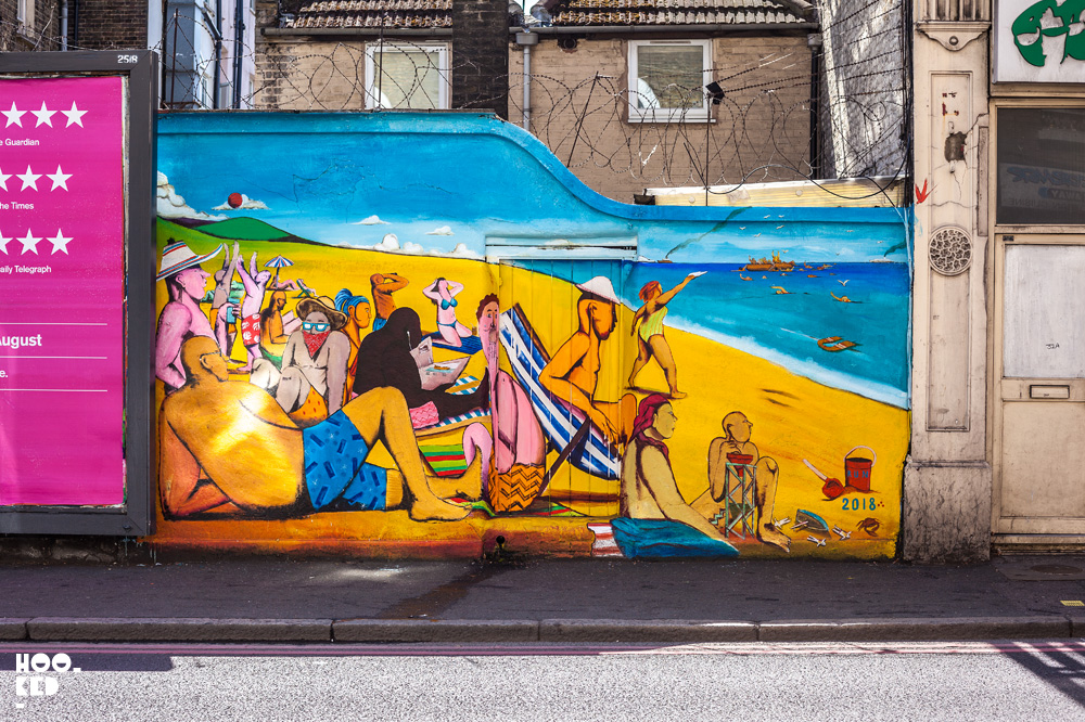 Italian Street Artist RUN revisits Lower Clapton, London with a new mural