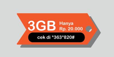 Paket Internet Murah Telkomsel 3GB Hanya 20 Ribu Rupiah