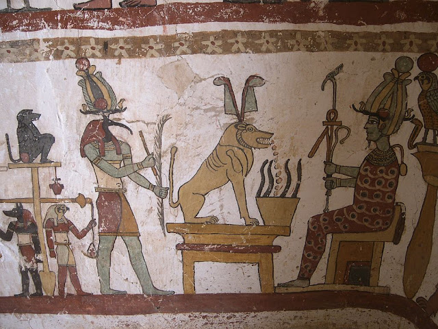 Paintings from the tomb of Petosiris at Muzawaka (XLI)