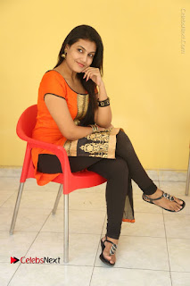 Telugu Actress Chandana Stills in Salwar Kameez at Karam Dosa Movie Press Meet  0094.JPG