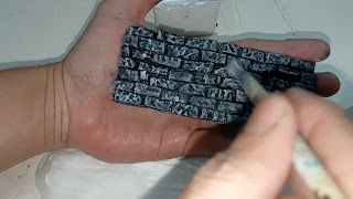 Make Stone Texture from Egg Tray for Diorama or Terrain Building