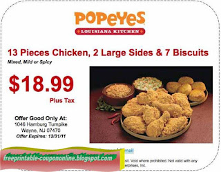 Free Printable Popeyes Chicken Coupons