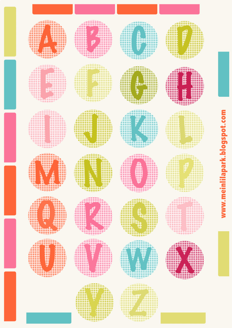 free printable alphabet letters ausdruckbare buchstaben diy sticker freebie