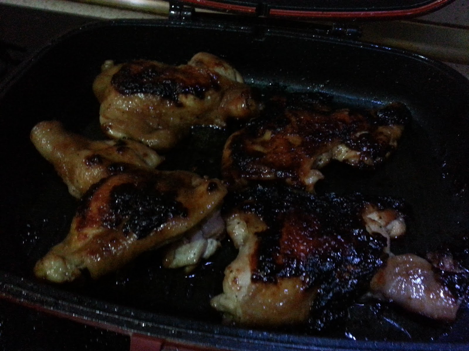 Life is colorful: Grilled Chicken Chop with Black Pepper 