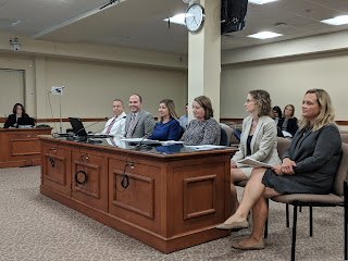 The elementary school principals ready to present at the School Committee meeting