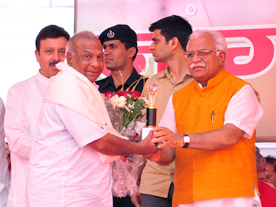 Haryana CM Felicitates ITM University Faculty