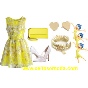 imagen look vestido amarillo