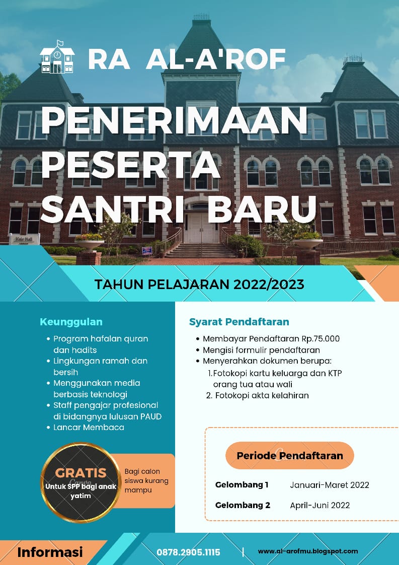 PENERIMAAN PESERTA SANTRI BARU 2022/2023