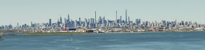 Skyline de Manhattan desde el Whitestone Bridge.