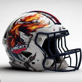 Liberty Flames Harry Potter Concept Football Helmet