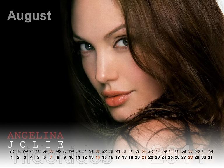 Angelina Jolie New Year Calendar 2011 Free Desktop Calendar 2011