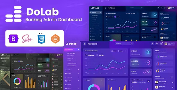 Best Personal Banking Admin Dashboard Bootstrap Template