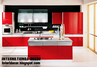 Interior Decor Idea: New Classic Red kitchen Designs - kitchen ...