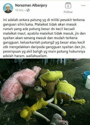 Ini Akibatnya Patung 'Teddy Bear' Dibuat Tidur! Ustaz Jin 